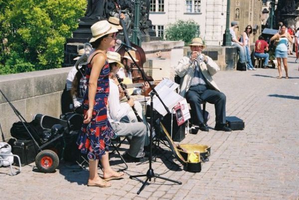 Street Band, Prague, Czechoslovakia